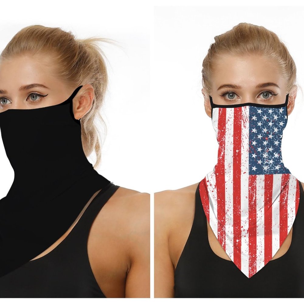 2 Pack Face Covering Face Mask Neck Gaiters